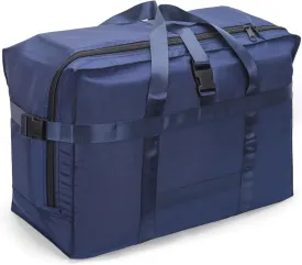 80L Foldable Travel Duffle Bag for Men and Women - Large Collapsible Duffel Bag - Waterproof Overnight Weekender Bag for Travel, Moving
