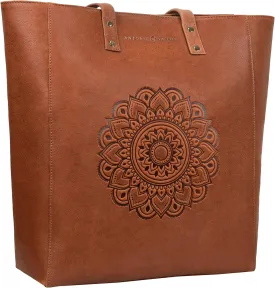 ANTONIO VALERIA Ava Leather Tote/Top Handle Shoulder Bag for Women
