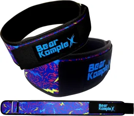 Bear KompleX 4" Straight Weightlifting Belt for at-Home Powerlifting, Squats, Weight Training and More. Low Profile with Super Firm Back for Maximum Stability & Exceptional Comfort