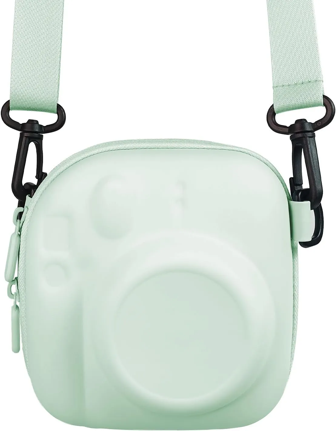 Camera Protective Case for Instax Mini Camera, Hard Carrying Case EVA Storage Protective Bag with Shoulder Strap for Fuji Mini 99/90/40/EVO/12/11/10/9/8/7  Instant Camera, Green