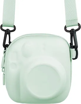 Camera Protective Case for Instax Mini Camera, Hard Carrying Case EVA Storage Protective Bag with Shoulder Strap for Fuji Mini 99/90/40/EVO/12/11/10/9/8/7  Instant Camera, Green