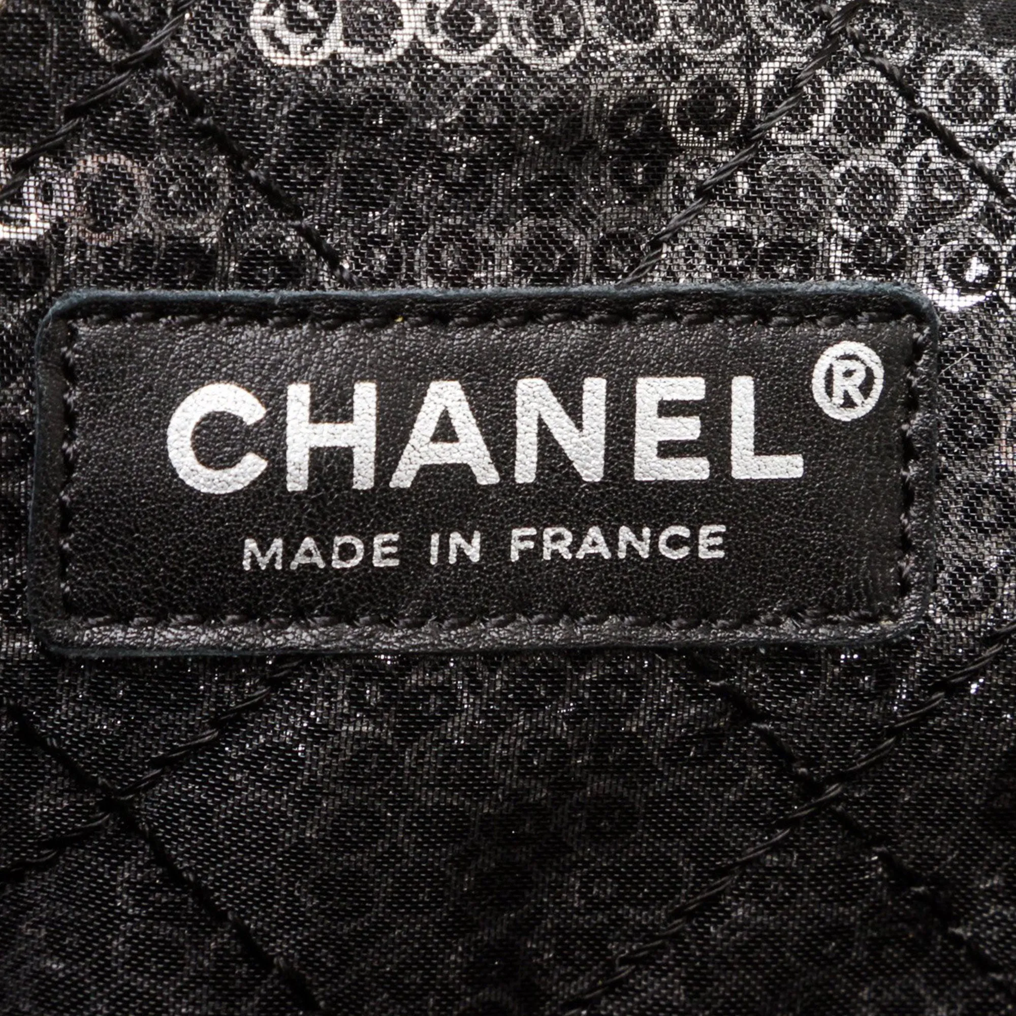 Chanel Classic Flap Hidden Mesh Medium Black Sequins Shoulder Bag