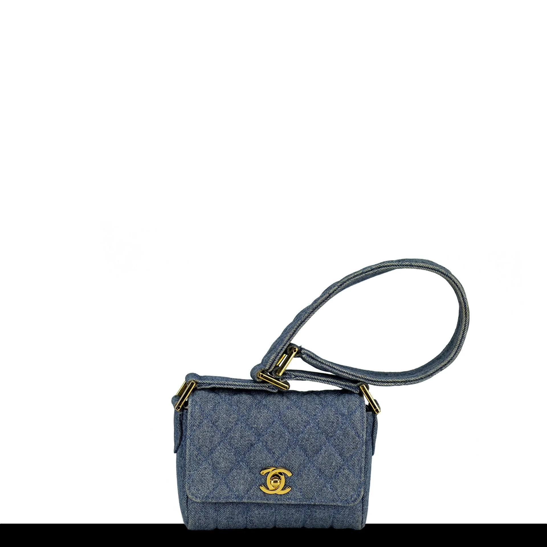 Chanel Mini Denim Vintage Flap Bag