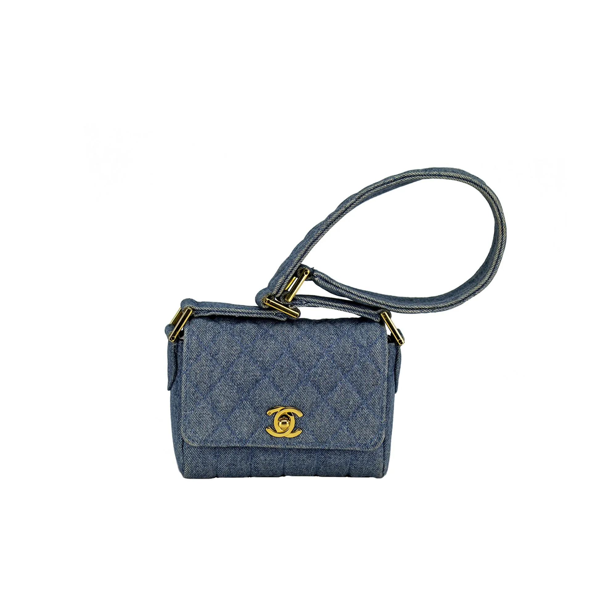 Chanel Mini Denim Vintage Flap Bag