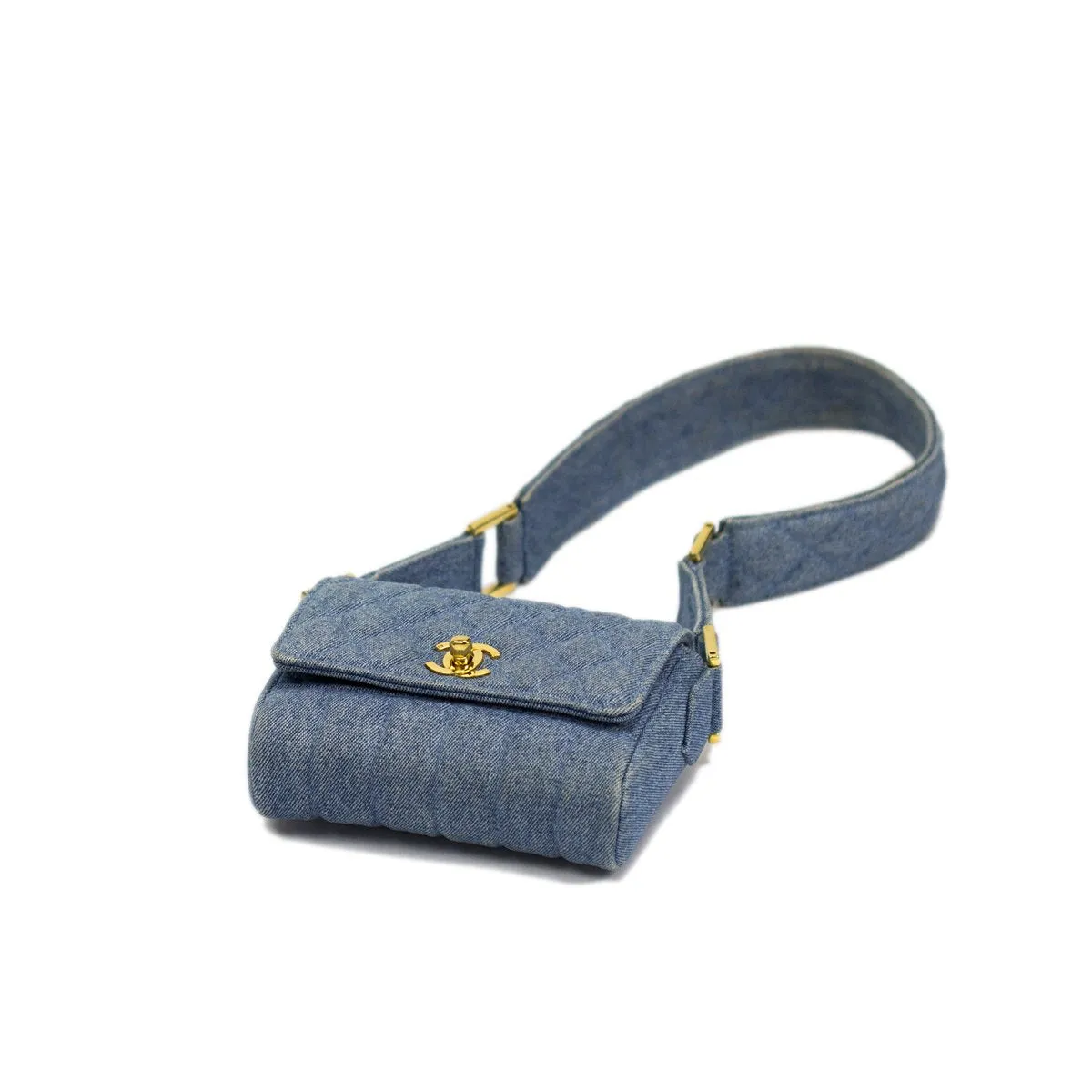 Chanel Mini Denim Vintage Flap Bag