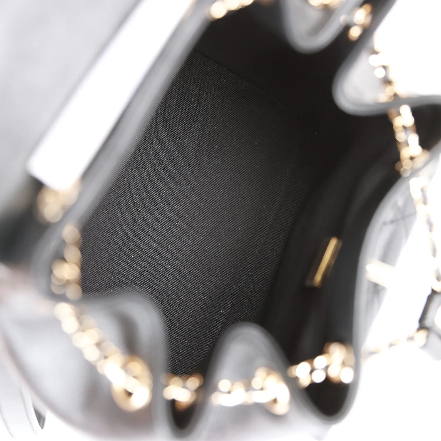 Chanel Small Duma Backpack Black Lambskin Light Gold Hardware