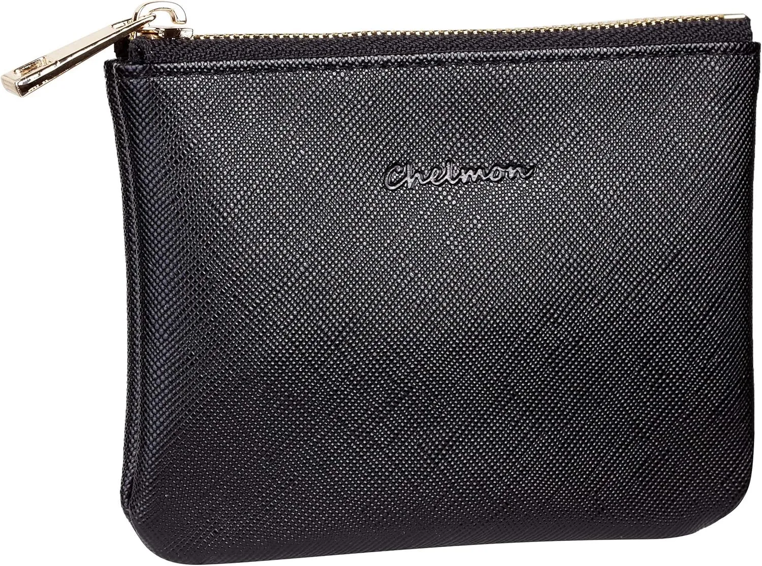 Chelmon Vegan Leather Coin Purse Pouch Change Purse With Zipper For Men Women