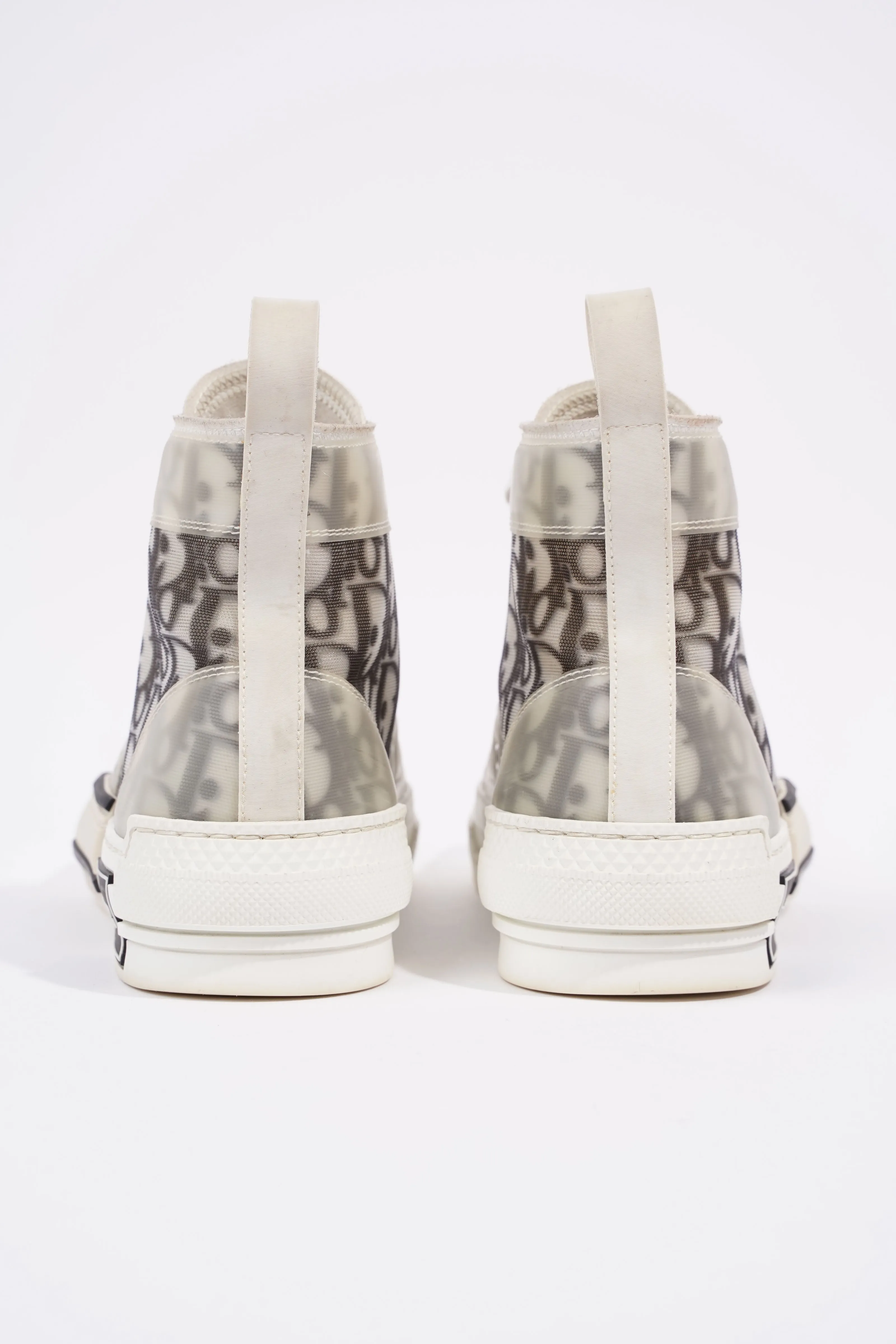 Christian Dior B23 Hightops White / Black Oblique Rubber EU 37 UK 4