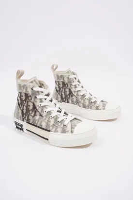 Christian Dior B23 Hightops White / Black Oblique Rubber EU 37 UK 4