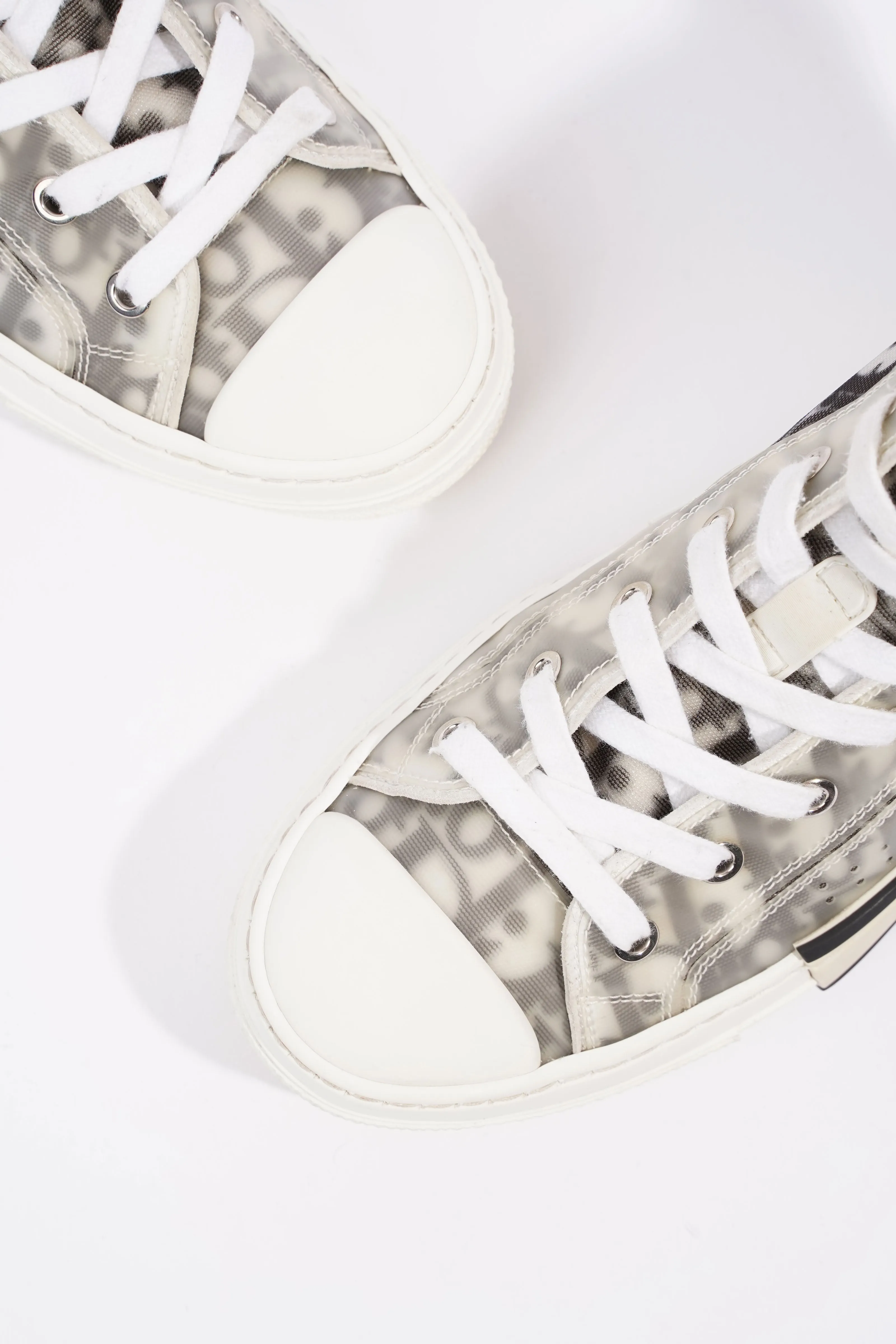Christian Dior B23 Hightops White / Black Oblique Rubber EU 37 UK 4