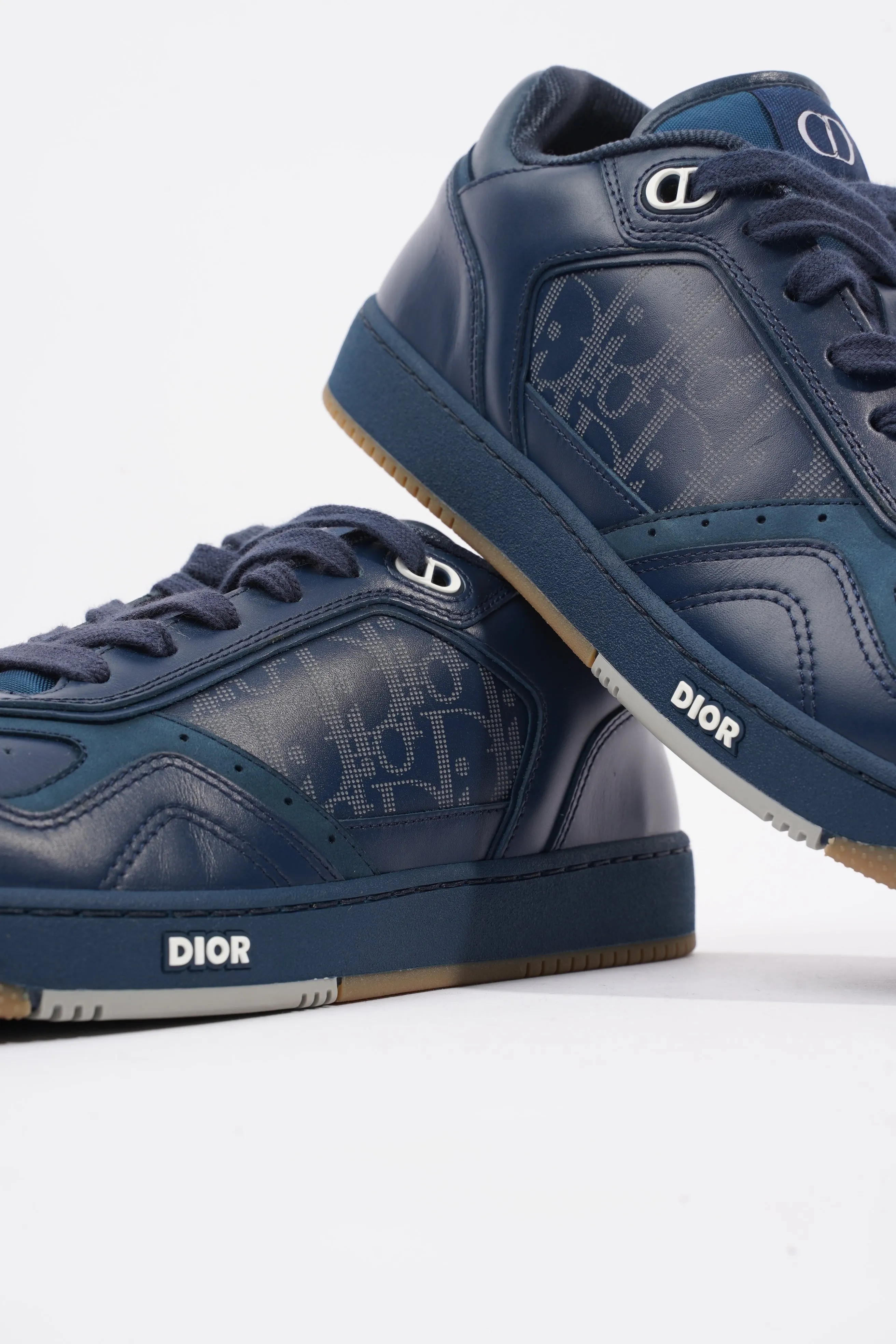 Christian Dior B27 Low-top Navy Leather EU 42 UK 8