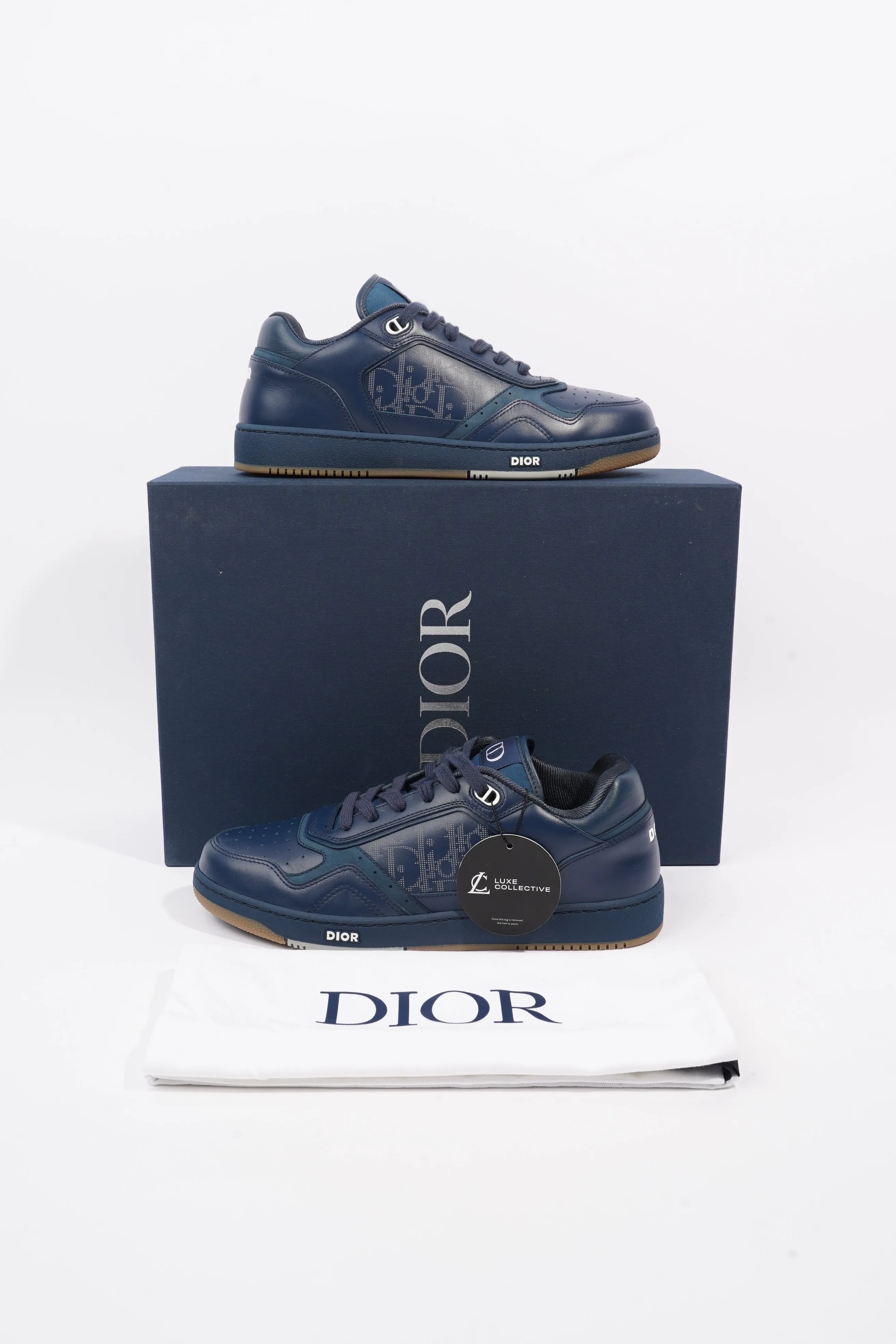 Christian Dior B27 Low-top Navy Leather EU 42 UK 8