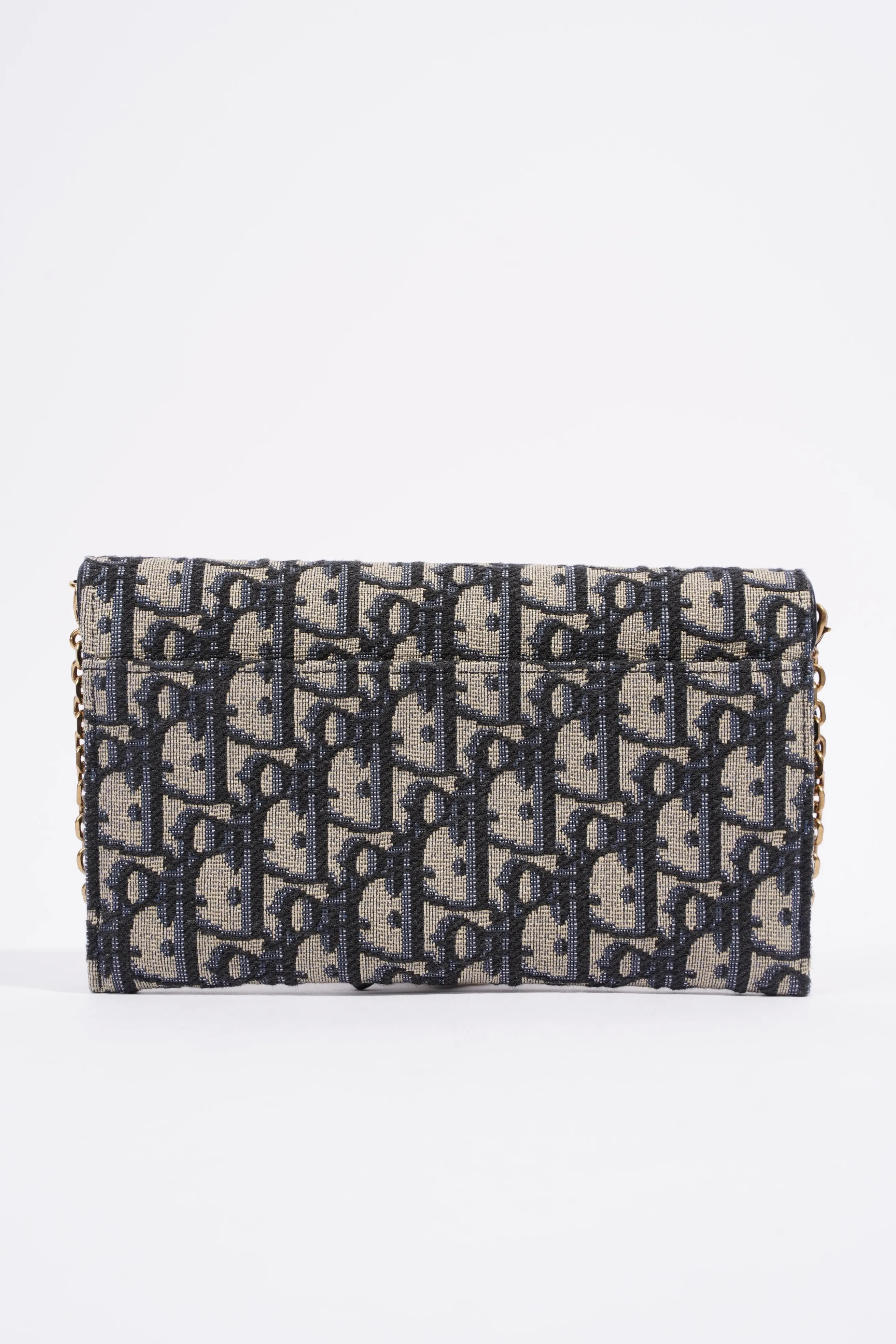 Christian Dior Saddle Wallet On Chain Oblique Canvas