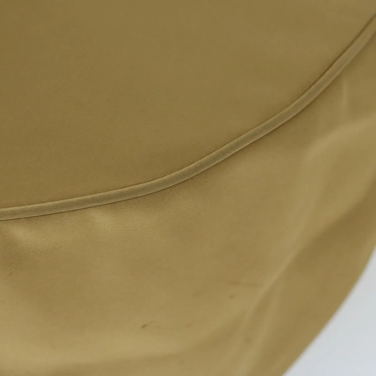 CHRISTIAN DIOR Shoulder Bag Nylon Beige Auth bs10499
