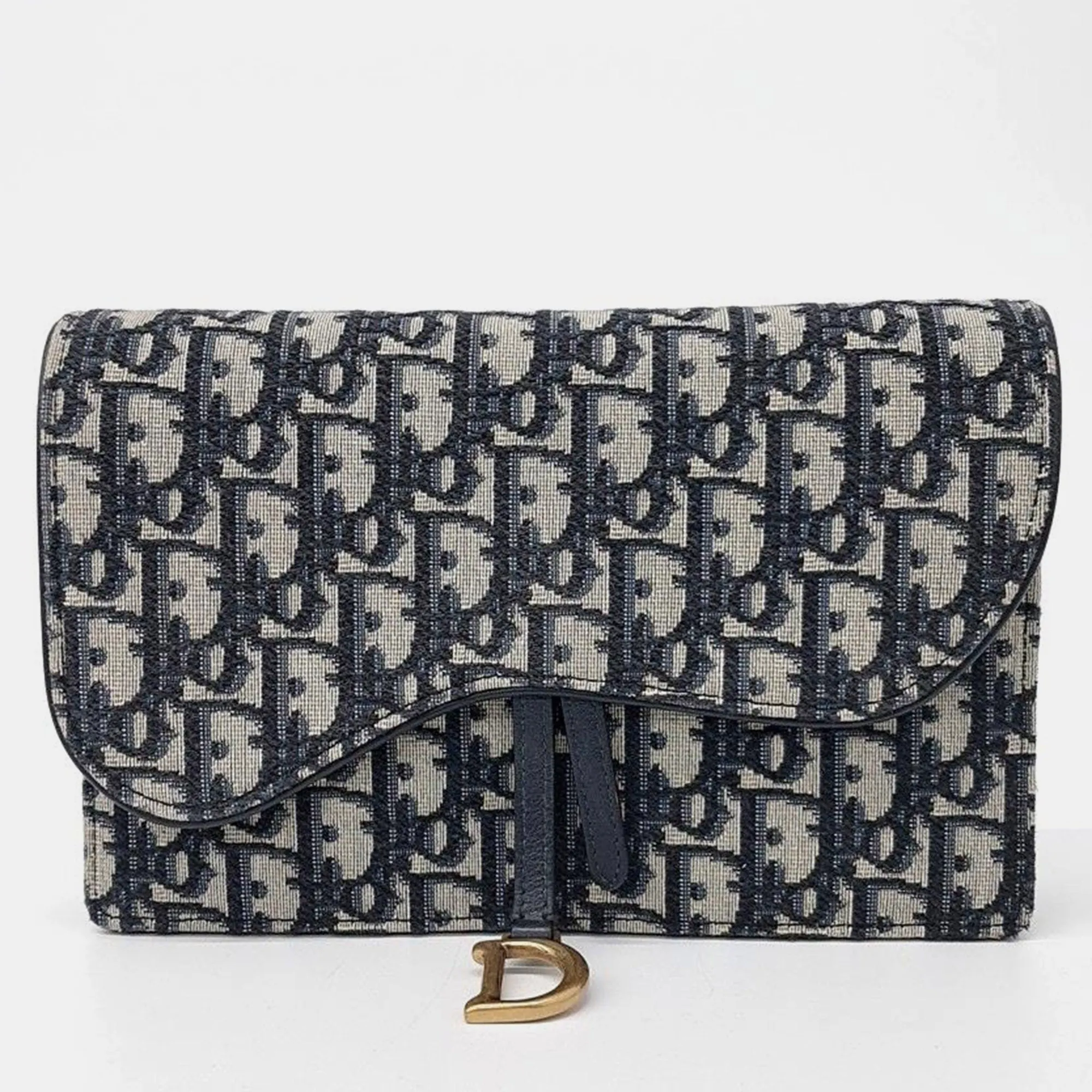 Christian Oblique Saddle Chain Crossbody Bag