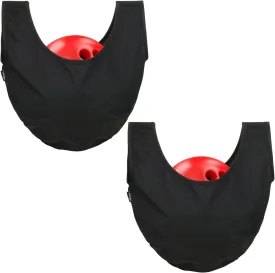 Cosmos 2 Pcs Bowling Seesaw Bag, Microfiber Bowling Polisher Bag Cleaner Towel, Multifunction Bowling Accessories Bowl Seesaws for Bowling Ball Clean and Storage