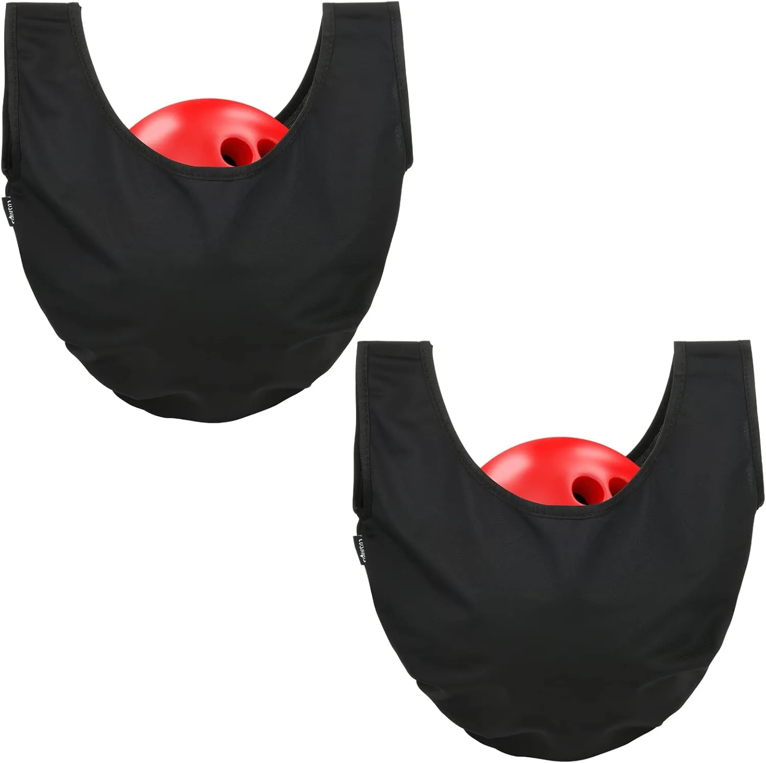 Cosmos 2 Pcs Bowling Seesaw Bag, Microfiber Bowling Polisher Bag Cleaner Towel, Multifunction Bowling Accessories Bowl Seesaws for Bowling Ball Clean and Storage