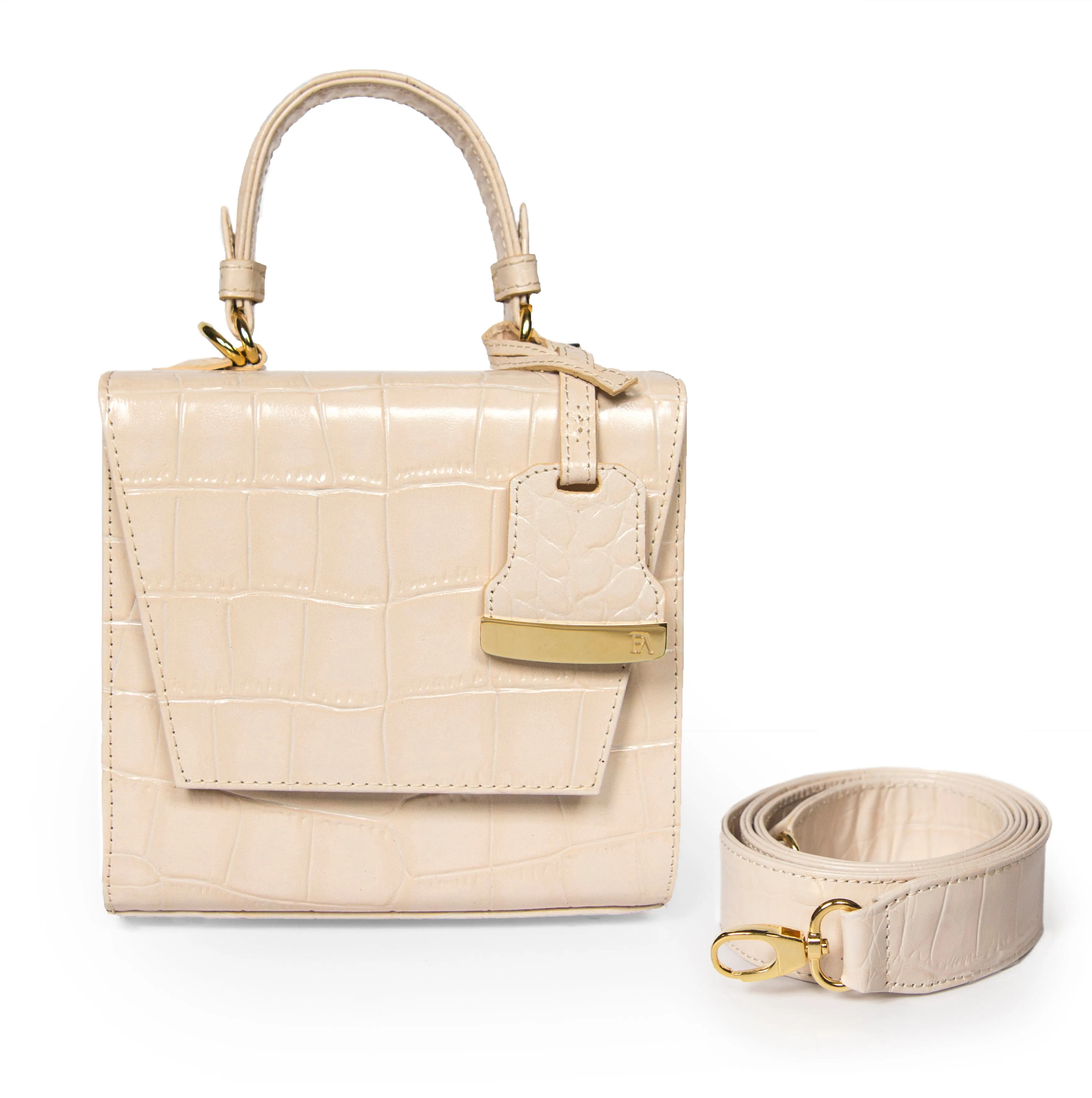 Cream Charlotte box bag
