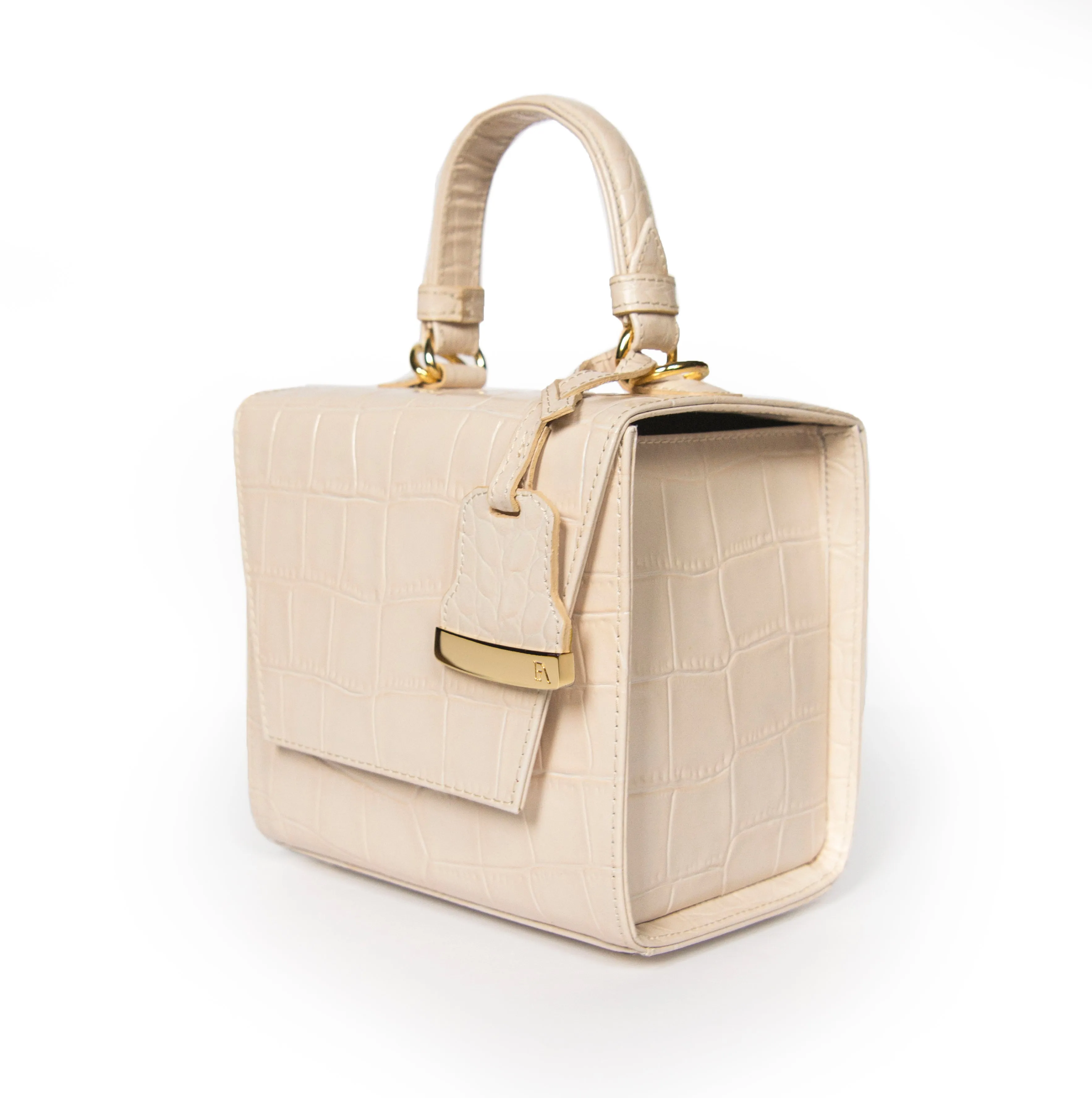 Cream Charlotte box bag