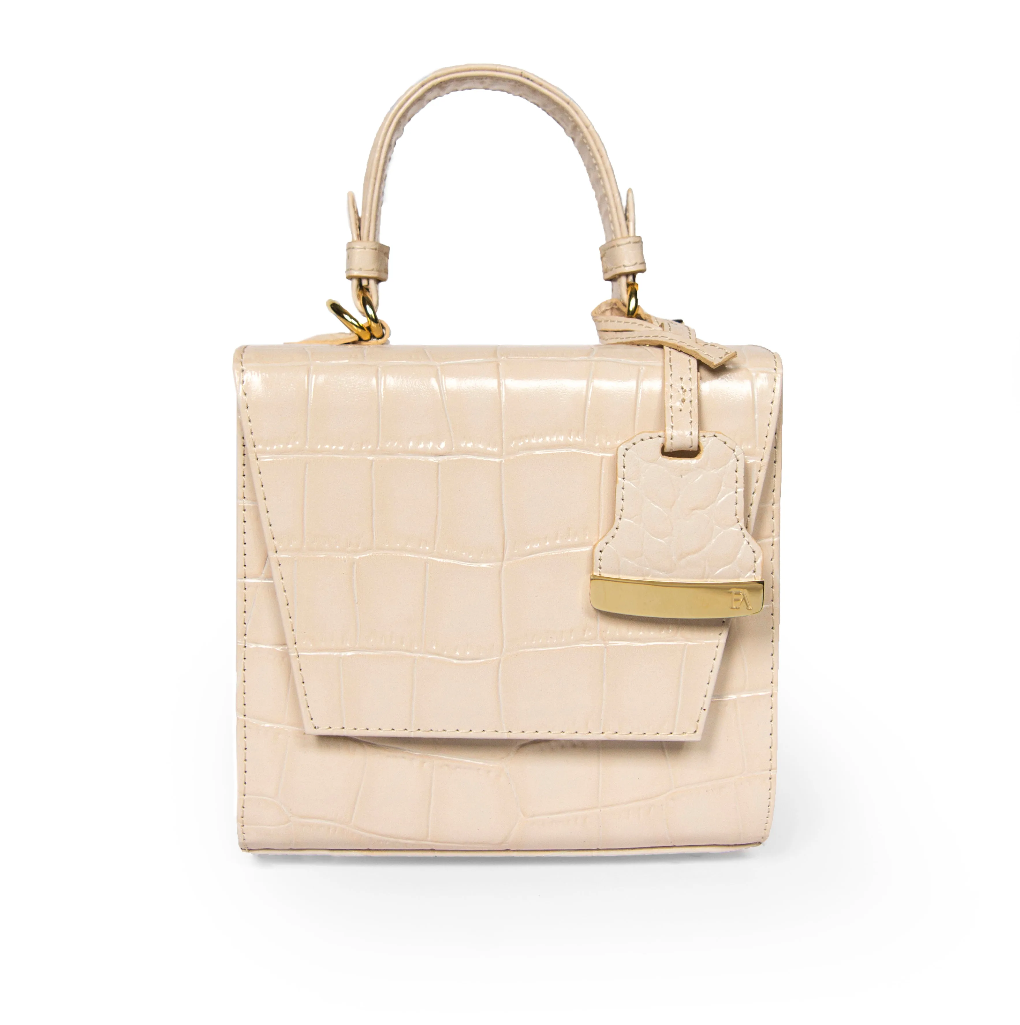 Cream Charlotte box bag