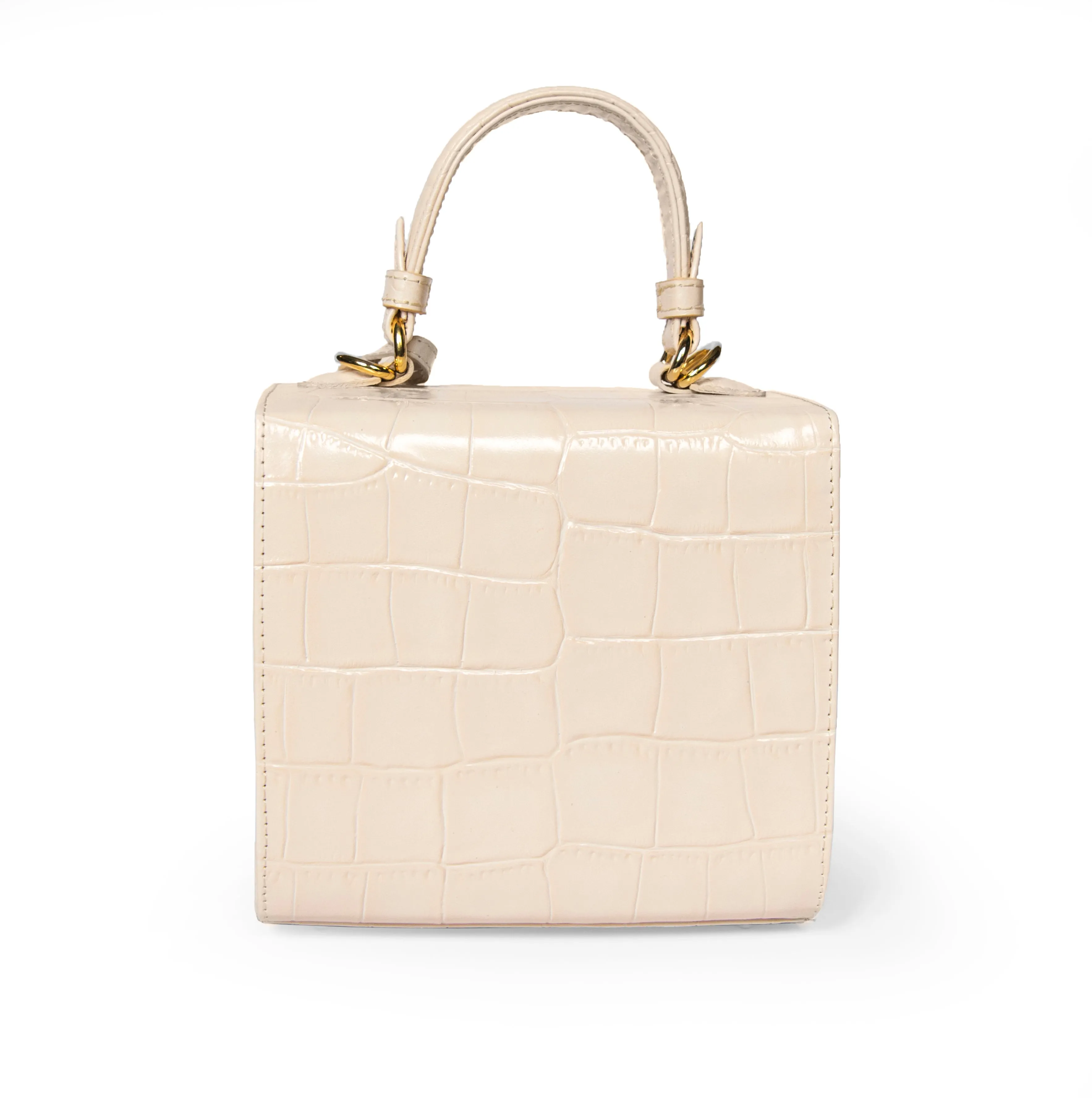 Cream Charlotte box bag