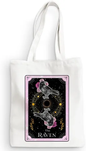 Decohim Funny Skull Tarot Card Sarcastic Canvas Tote Bag Grocery Bags Witchy Gifts for Women Halloween Birthday Christmas