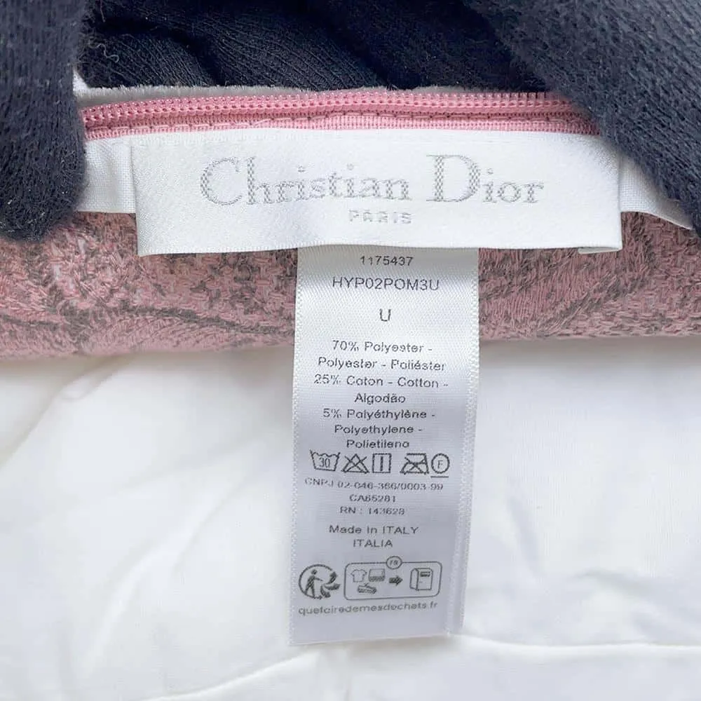 Dior Rectangular Toile de Jouy Cushion Pink/Gray HYP02POM3U Polyester 70% Cotton 25% Polyethylene 5%