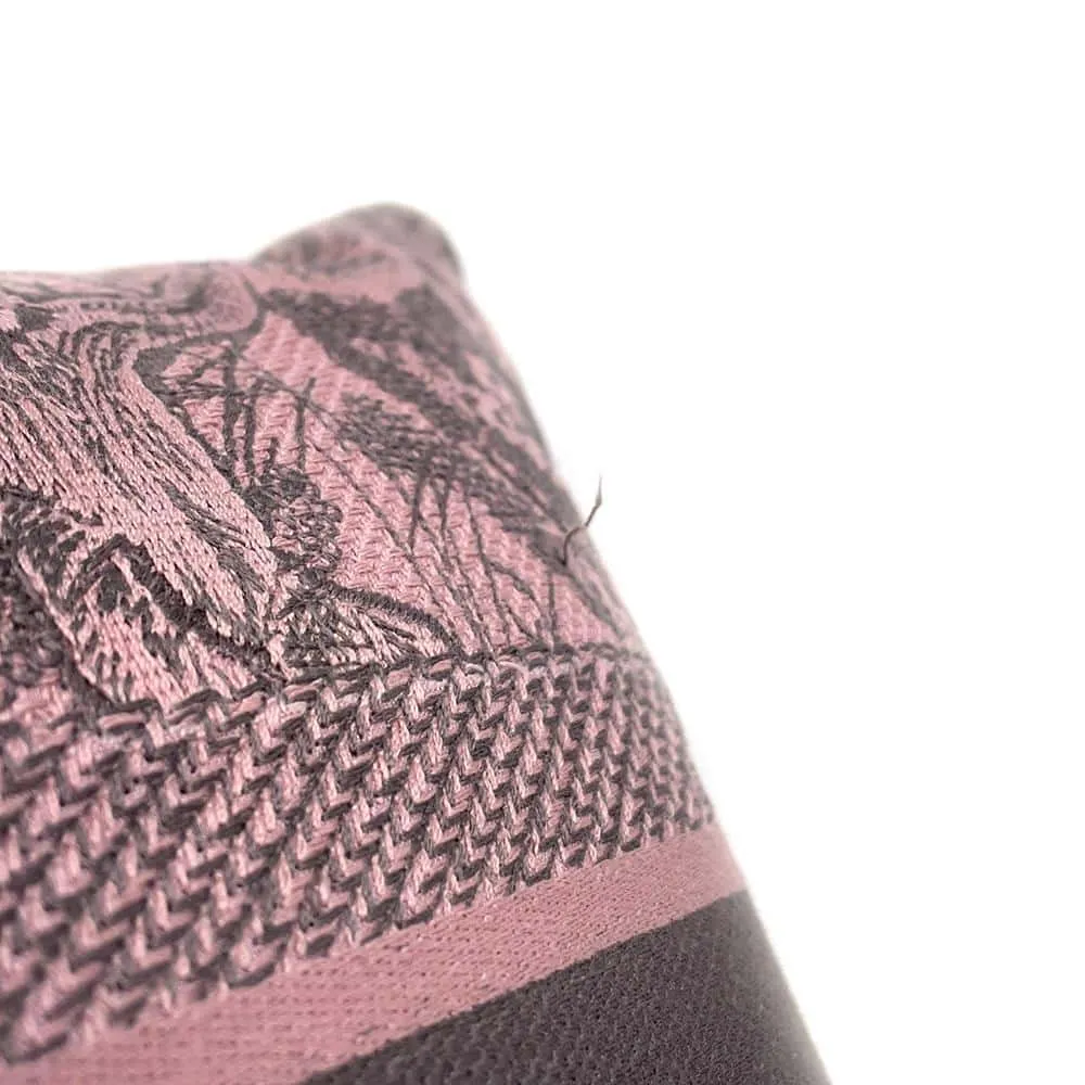 Dior Rectangular Toile de Jouy Cushion Pink/Gray HYP02POM3U Polyester 70% Cotton 25% Polyethylene 5%
