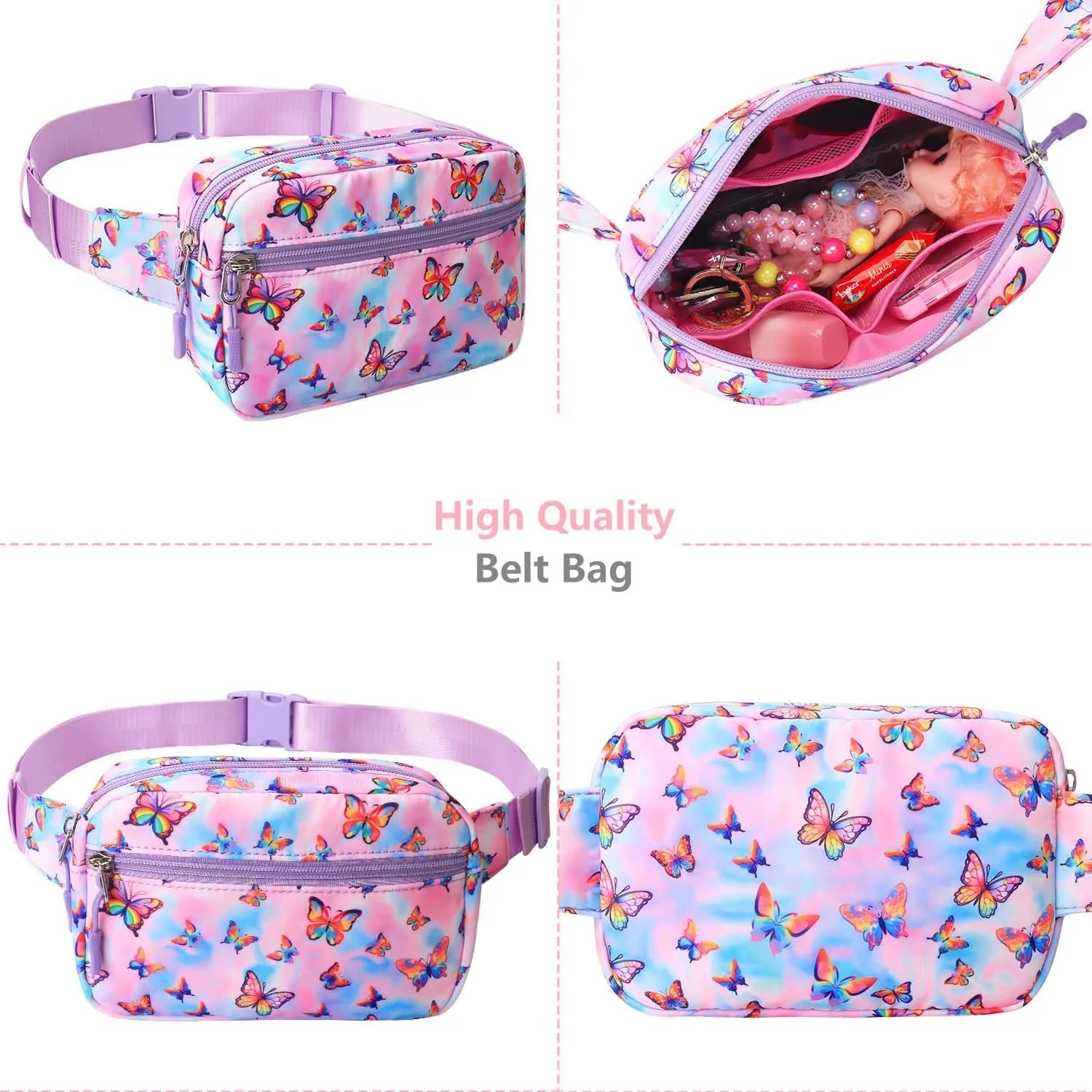 Fanny Packs for Women - Belt Bag for Girls Gifts Crossbody Bag Waist Bag Purse for Girls with Adjustable Waistband Smallest Waist Gets 27-28 inches
