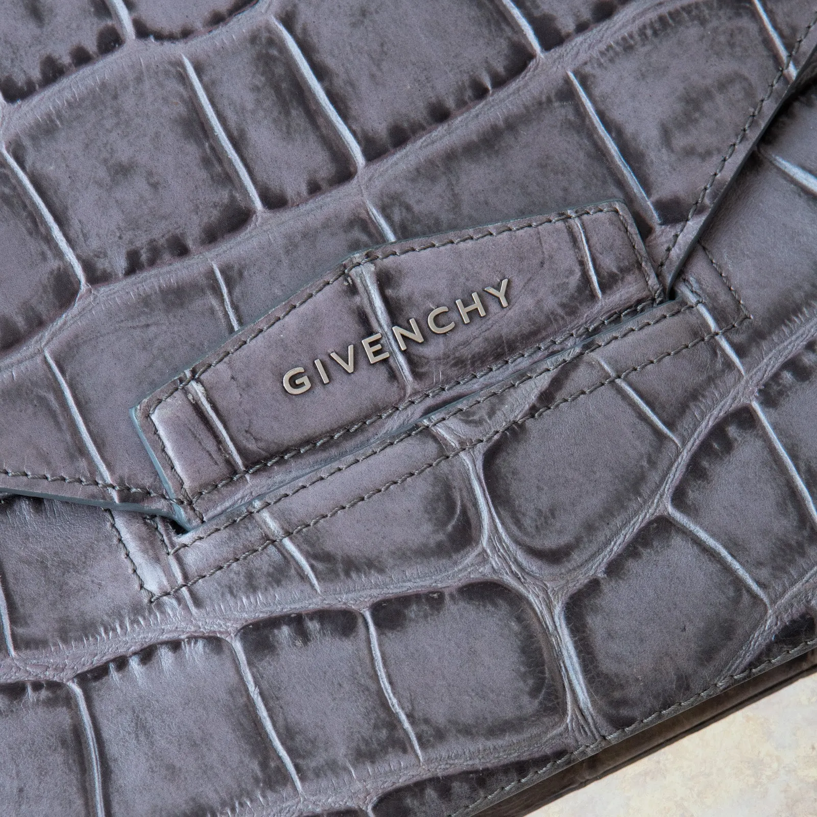 Givenchy Antigona  Leather Envelope Clutch Bag