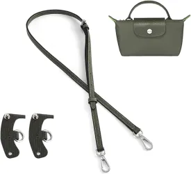 Jiesinlov Leather Bag Shoulder Strap Replacement Crossbody Adjustable Conversion Kit Fit for Mini Pouch