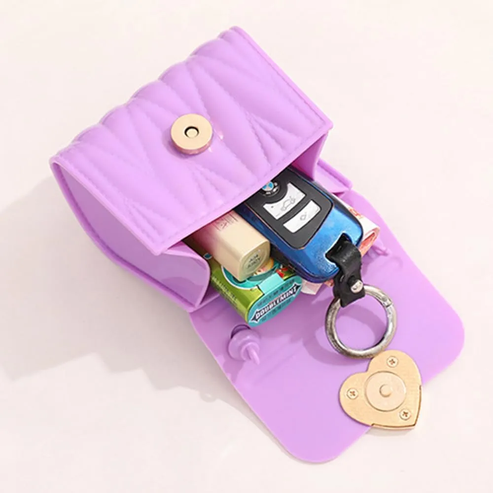 Little Girl Mini PVC Shoulder Bag, Jelly Bag Ladies Handbag Toddlers Girls' Kids Purse Crossbody Purse for Kids