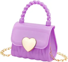 Little Girl Mini PVC Shoulder Bag, Jelly Bag Ladies Handbag Toddlers Girls' Kids Purse Crossbody Purse for Kids