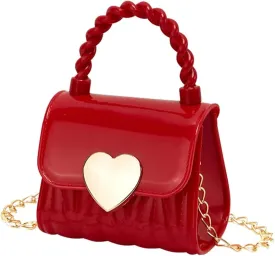 Little Girl Mini PVC Shoulder Bag, Jelly Bag Ladies Handbag Toddlers Girls' Kids Purse Crossbody Purse for Kids