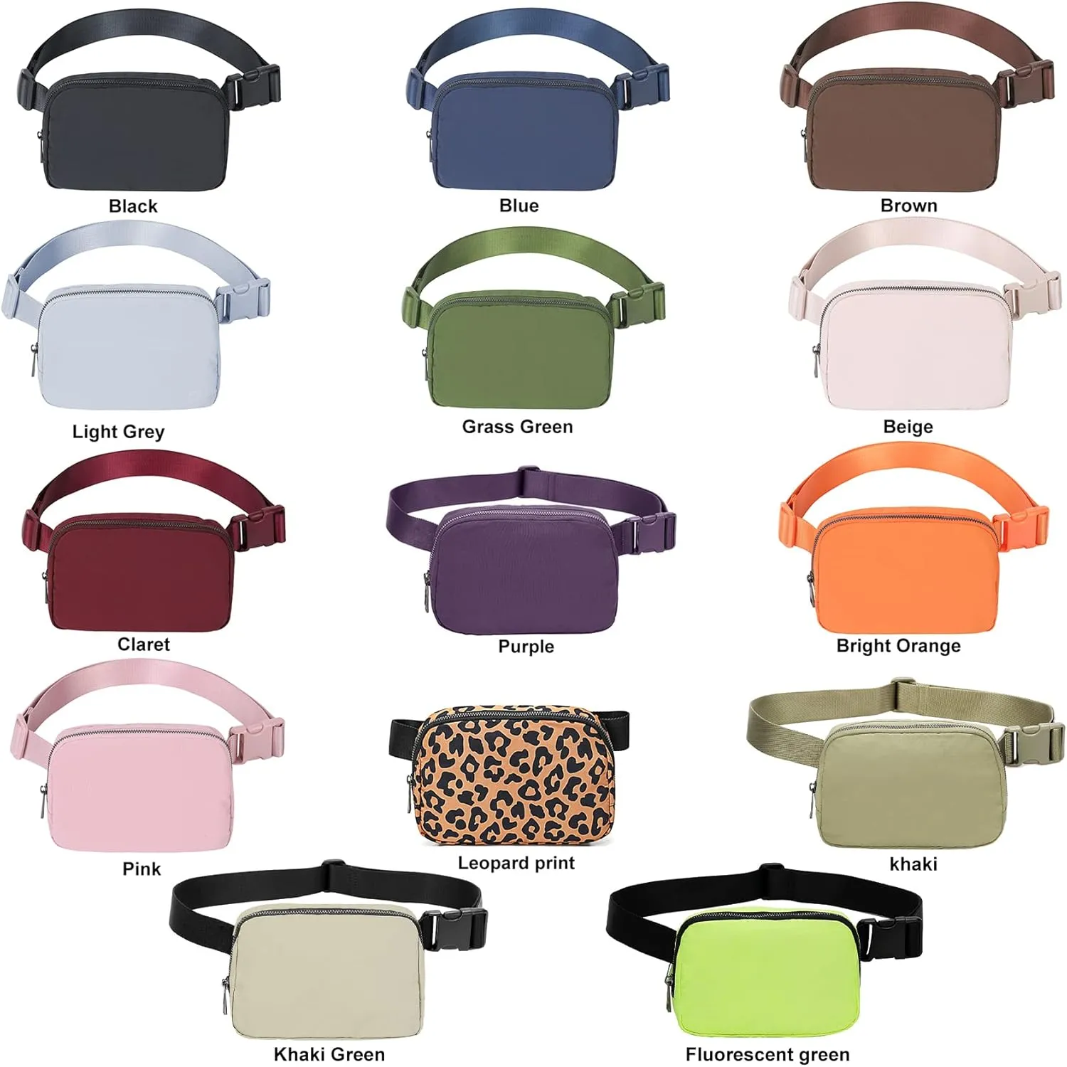 Mini Belt Bag Waist Small Pouch With Strap Fanny Pack Crossbody bag For Women Bum Bag For Workout Sports Traveling Walking Running Hiking Cycling Shopping Hiking,Nylon WaterproofClaret
