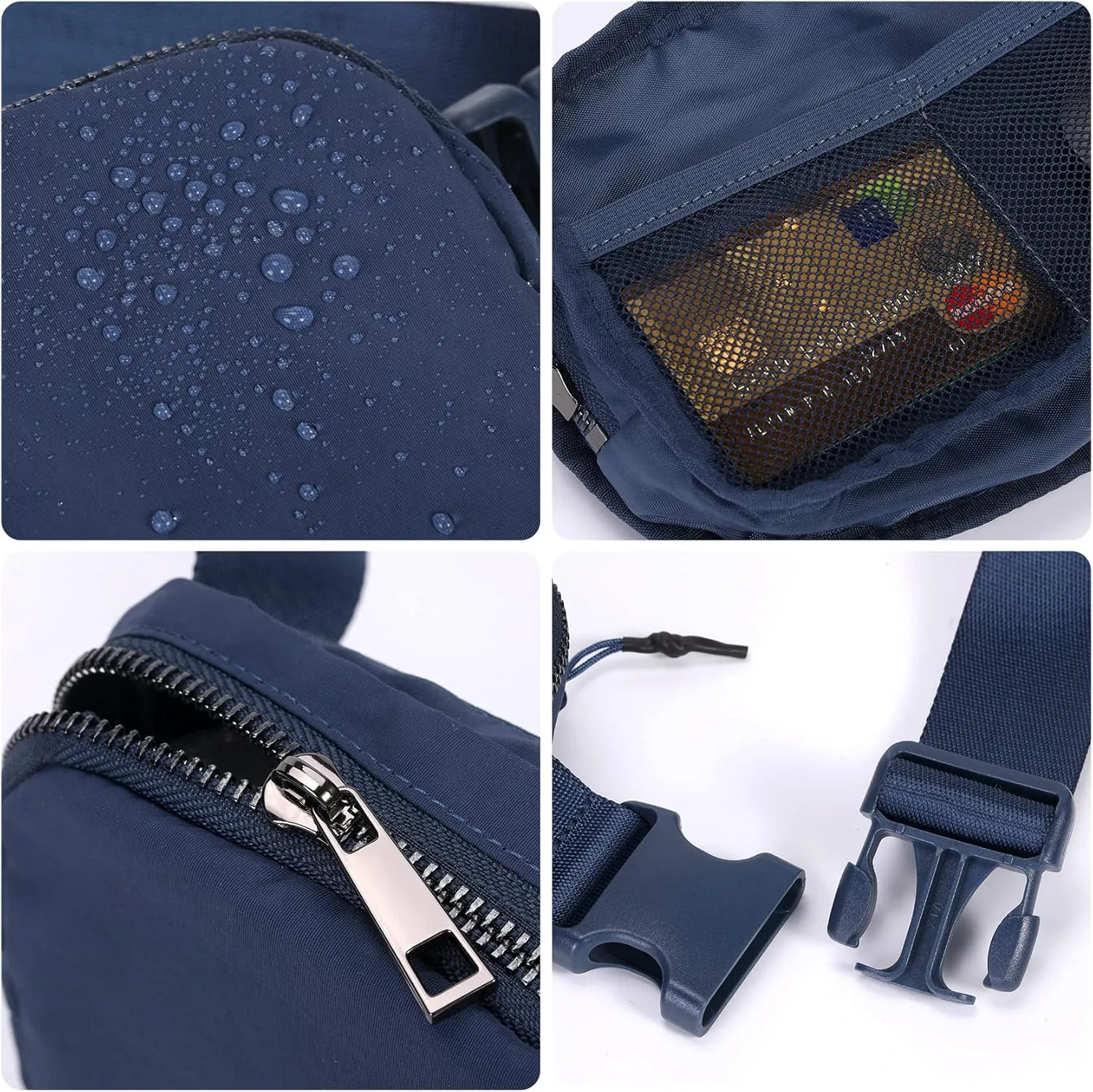 Mini Belt Bag Waist Small Pouch With Strap Fanny Pack Crossbody bag For Women Bum Bag For Workout Sports Traveling Walking Running Hiking Cycling Shopping Hiking,Nylon WaterproofClaret