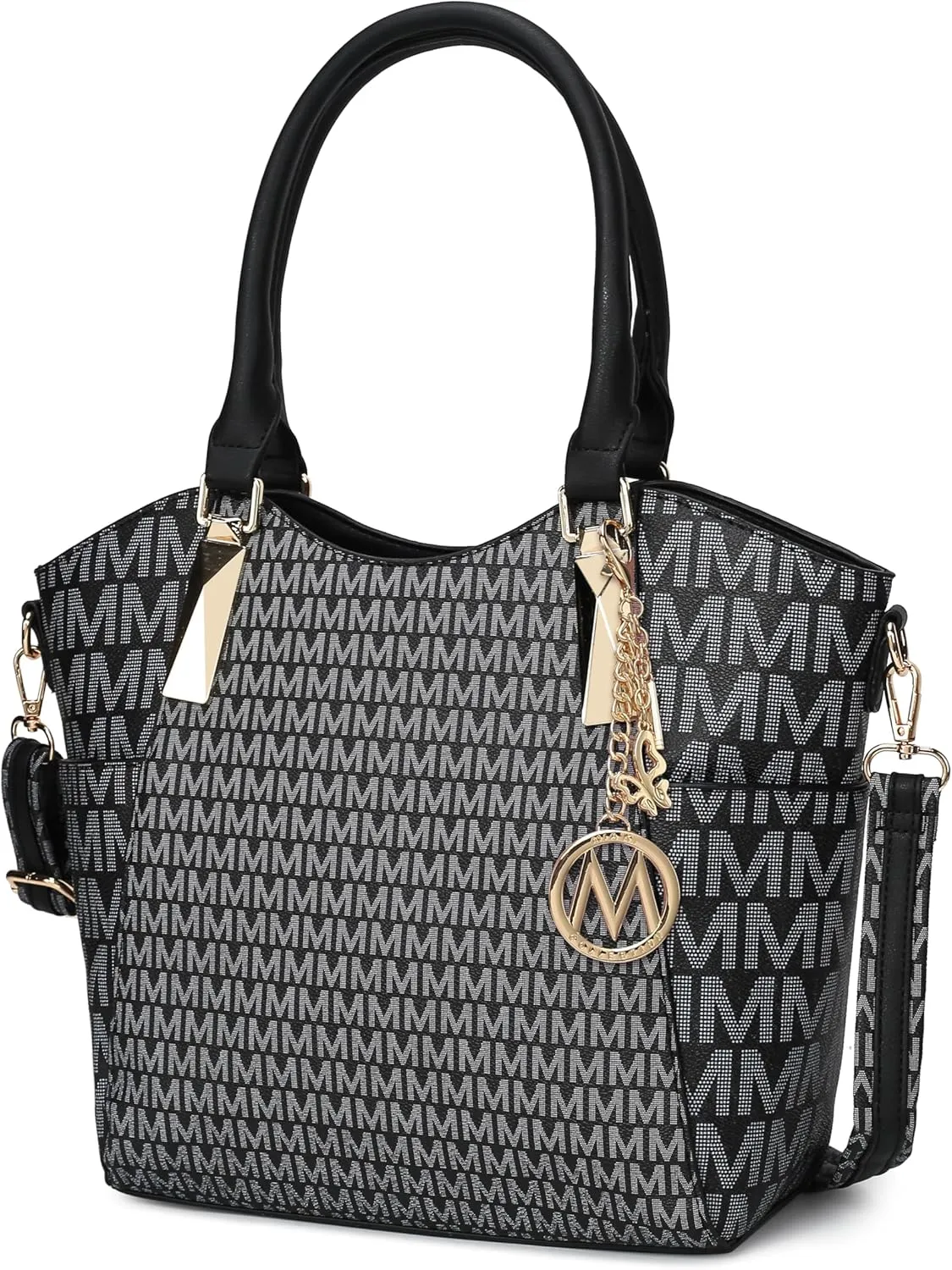 MKF Collection Tote Satchel Handbag for Women: PU Leather Shoulder Bag  Top-Handle Purse, Ladies Pocketbook By Mia K