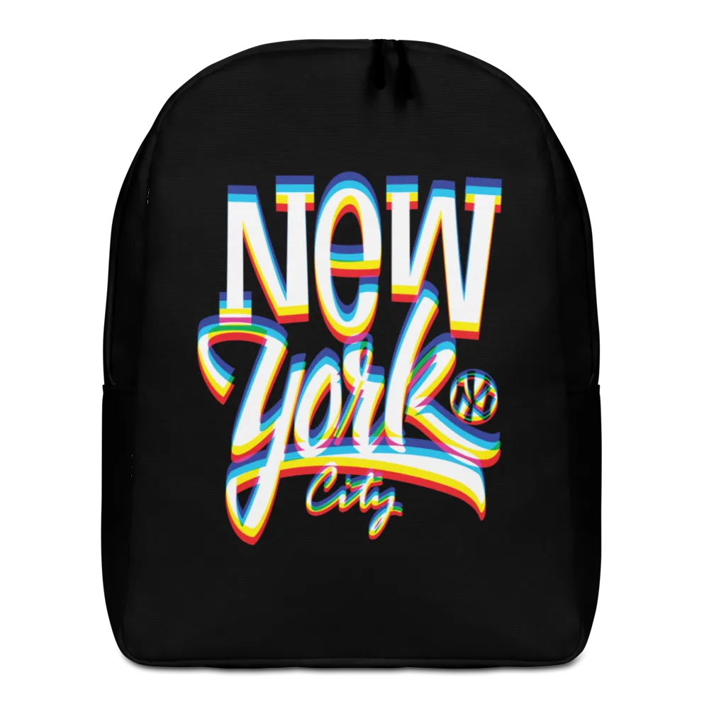 New York City Glitch Minimalist Backpack