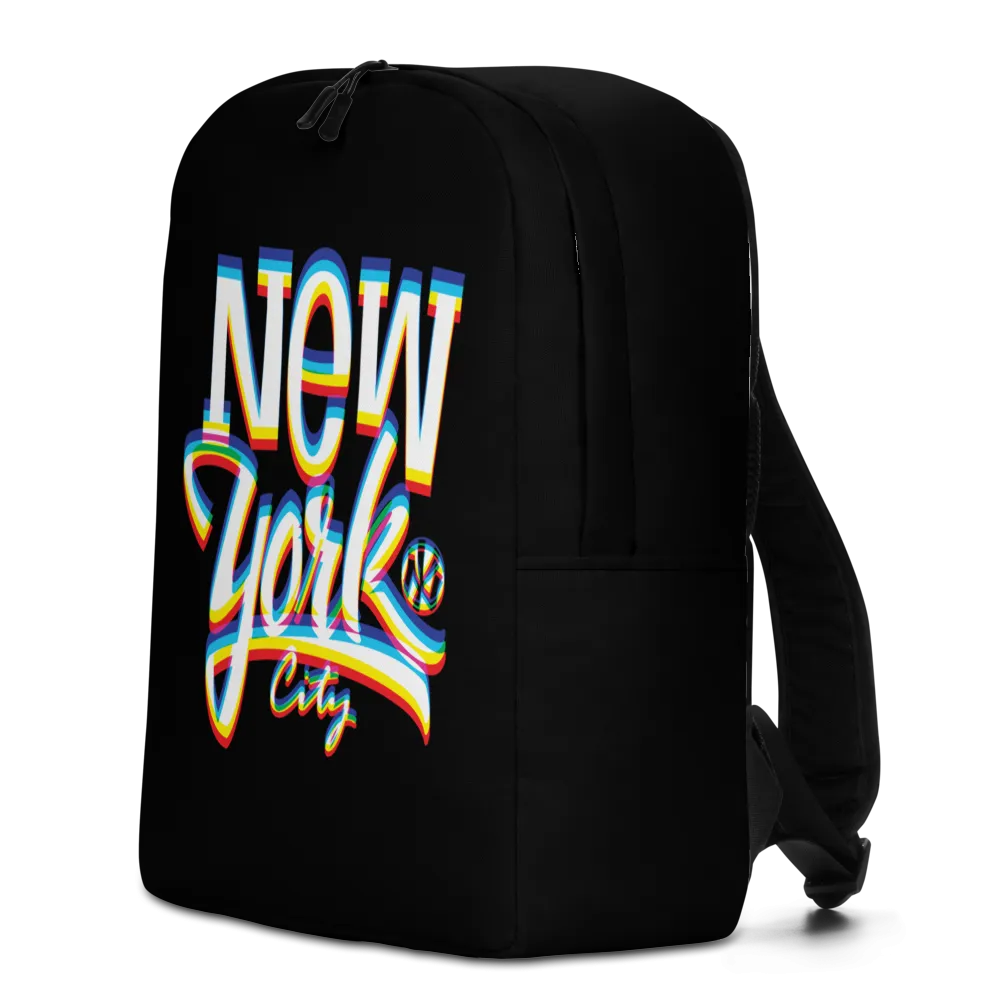 New York City Glitch Minimalist Backpack