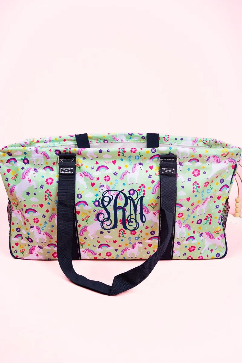 NGIL Rainbow Magic Collapsible Haul-It-All Basket with Mesh Pockets