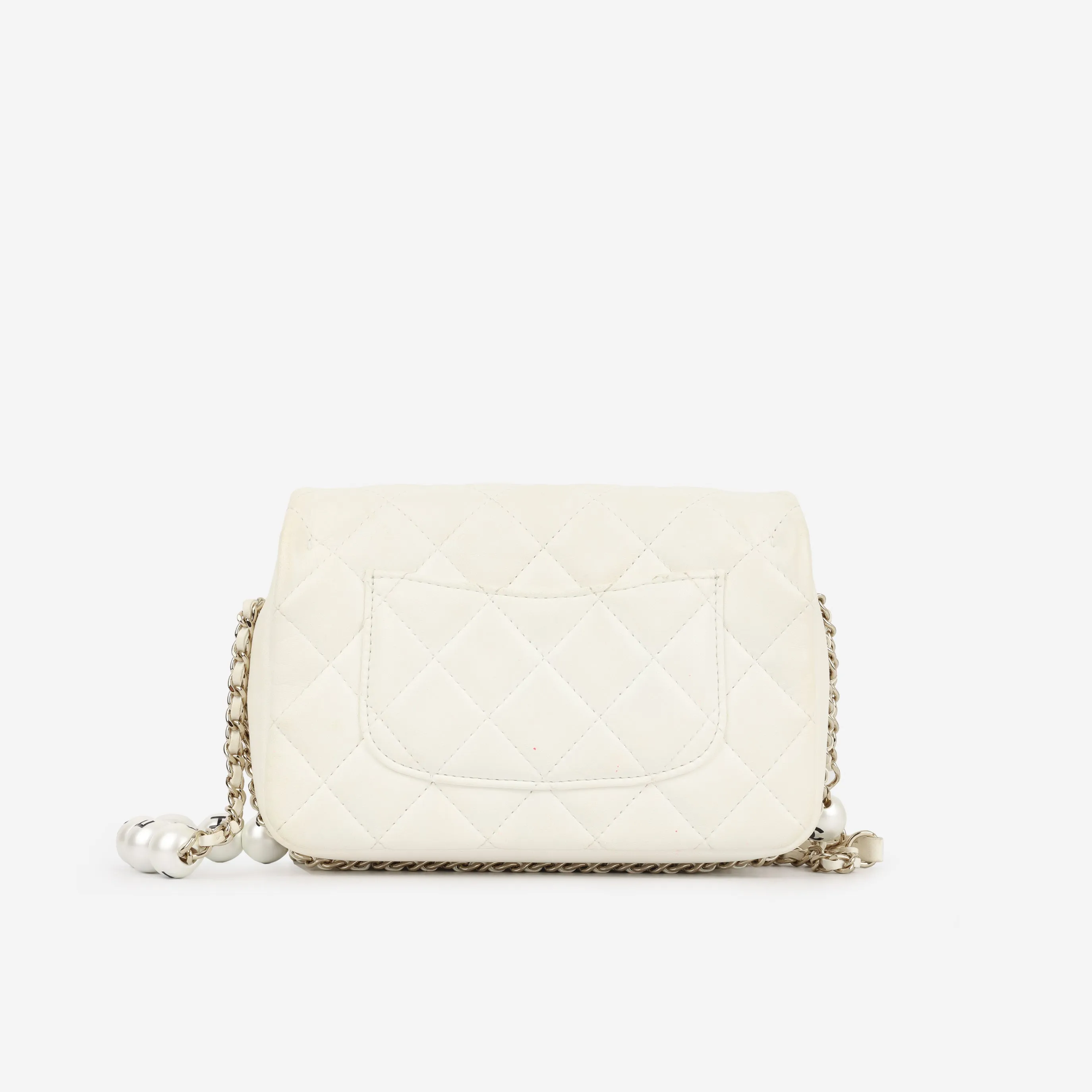 Pearl Logo Chain Around Flap