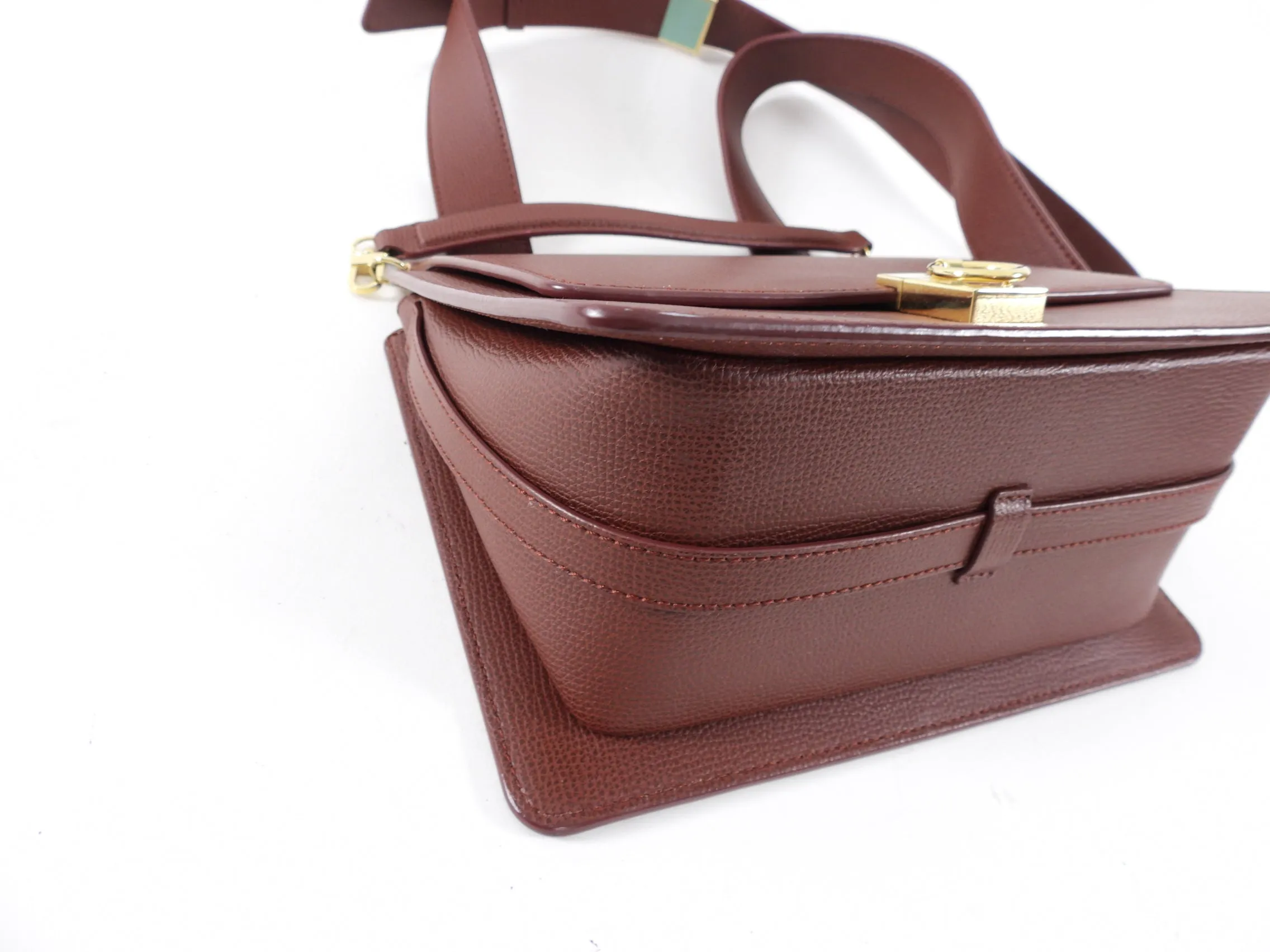 Polene Number Sept Mahogany Brown Two-Bag Bag