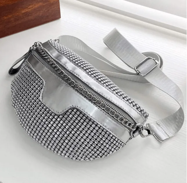 Pre Order:  Rhinestones Chained Fanny Pack