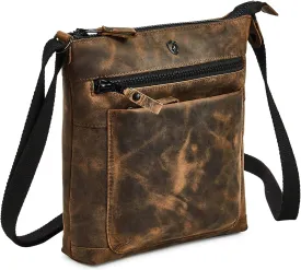 Real Leather Purse for Women Crossbody Bag Travel Shoulder Handbag Small Vintage Pocketbook