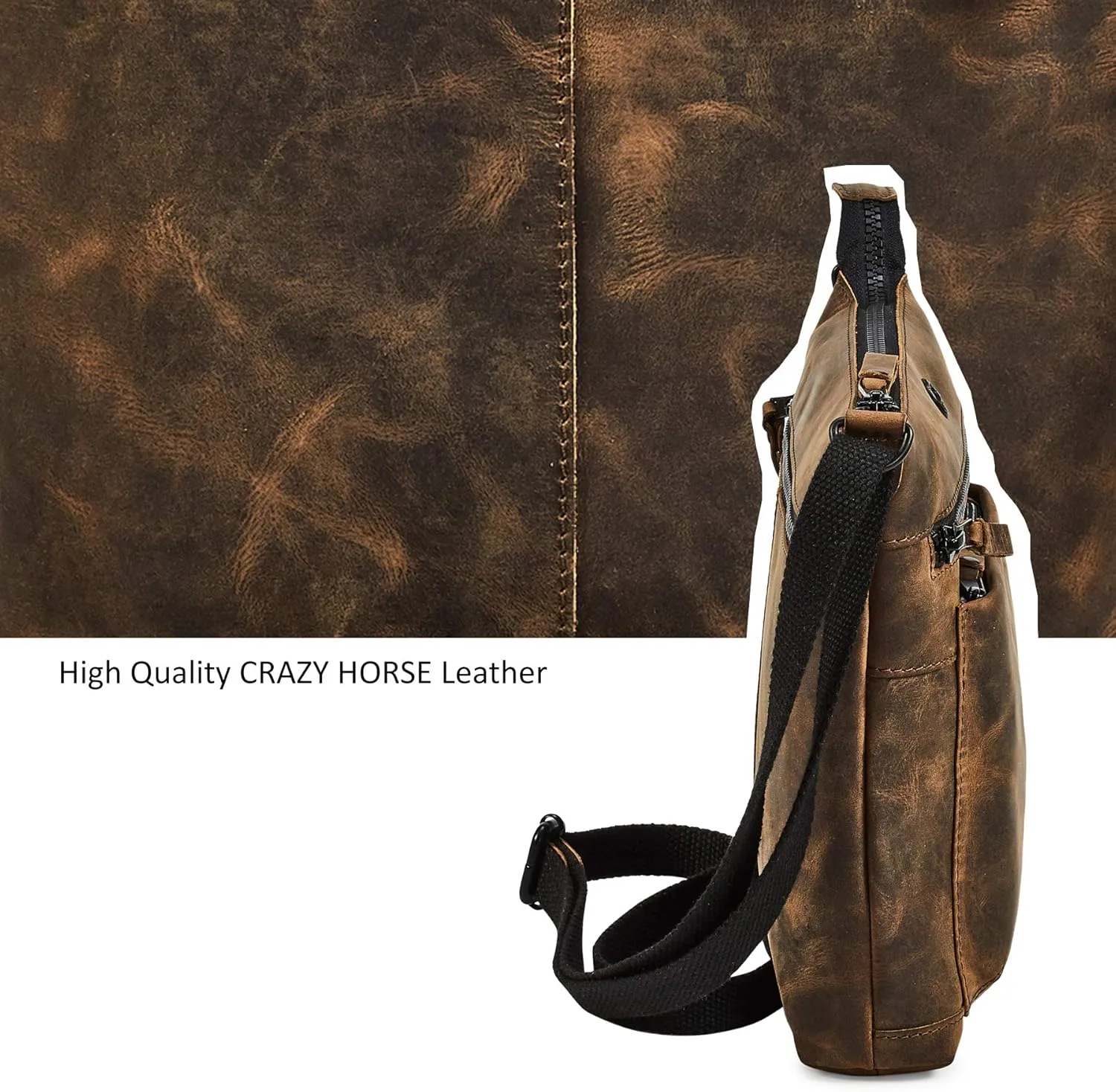 Real Leather Purse for Women Crossbody Bag Travel Shoulder Handbag Small Vintage Pocketbook