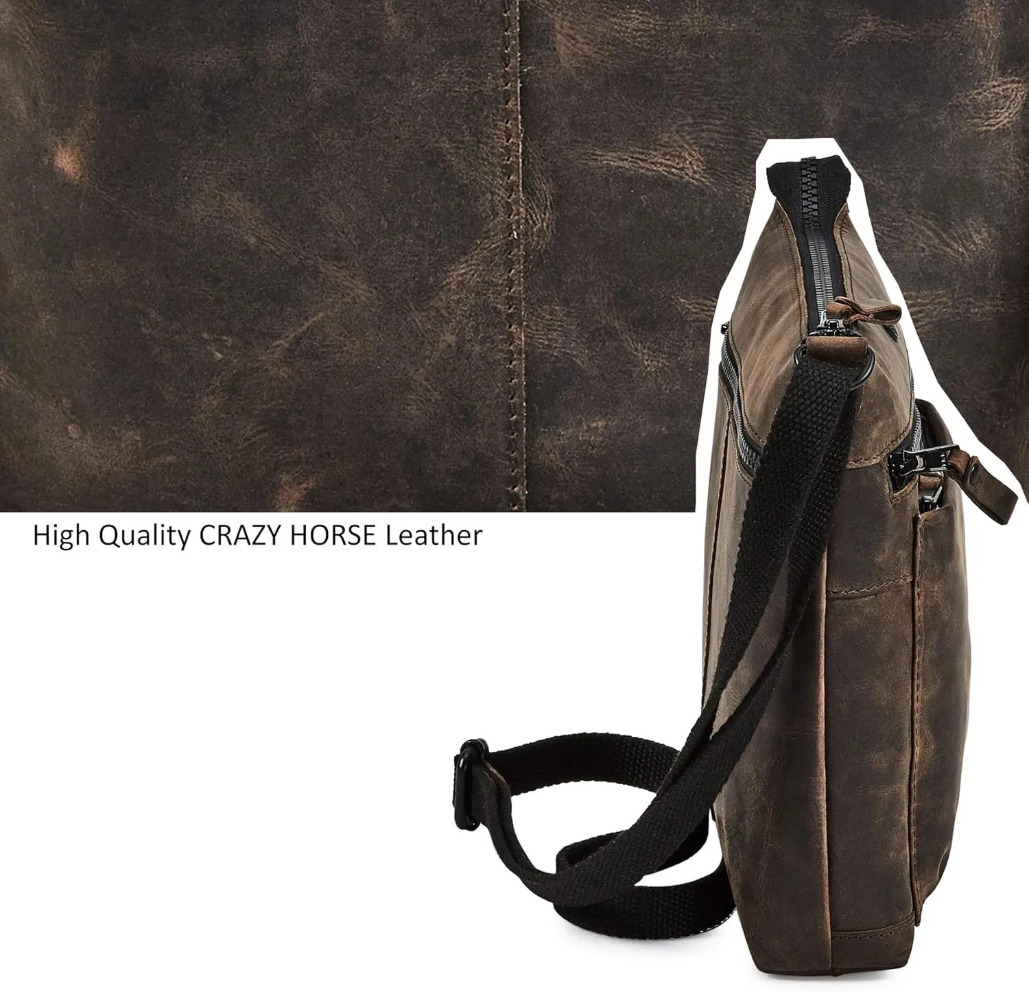 Real Leather Purse for Women Crossbody Bag Travel Shoulder Handbag Small Vintage Pocketbook