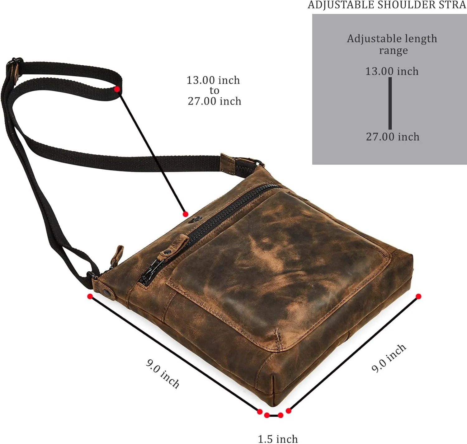 Real Leather Purse for Women Crossbody Bag Travel Shoulder Handbag Small Vintage Pocketbook