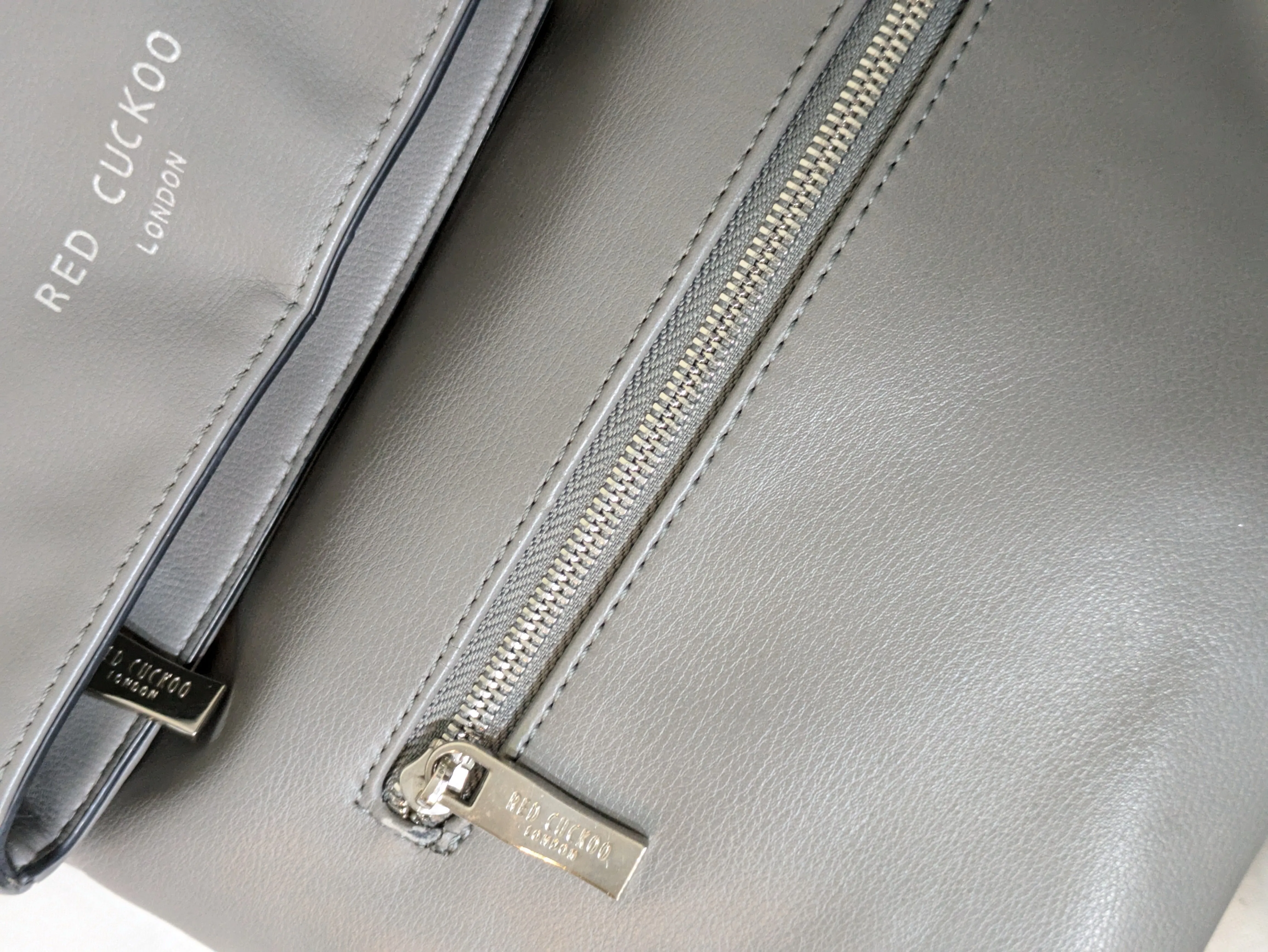 Red Cuckoo London Grey Backpack
