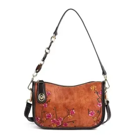 Rossie Viren Vintage Leather Hobo Underarm Shoulder Bag