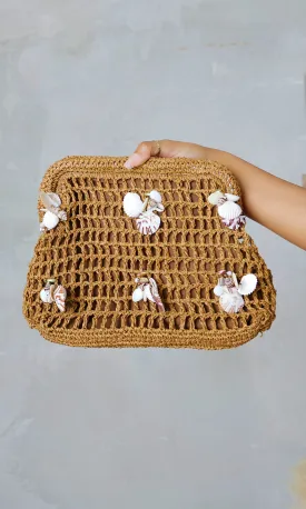 Seashell Splendor Crochet Clutch
